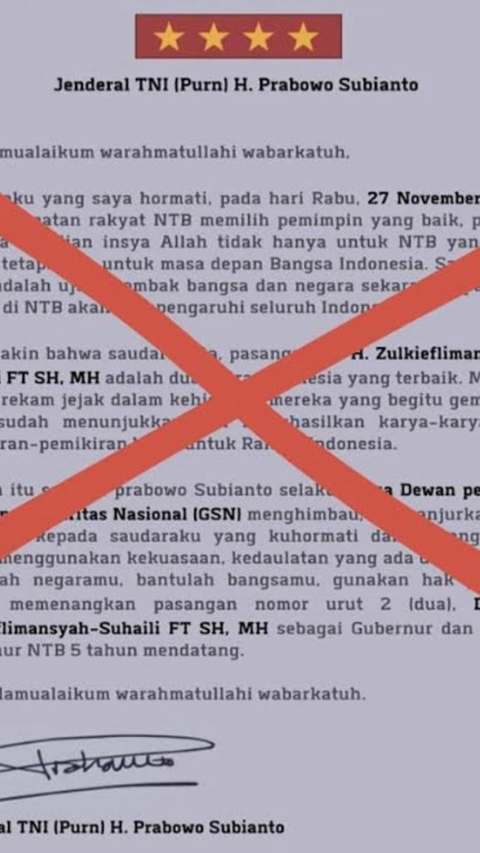 [PREBUNKING] Kenali Modus Hoaks Politik yang Gunakan Isu Kecurangan Pilkada NTB