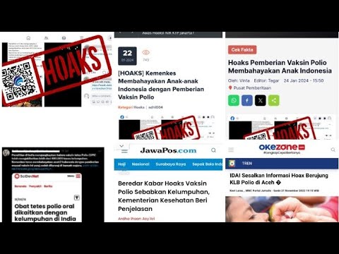 Hoaks Vaksin Polio, Kenapa Selalu Ada?