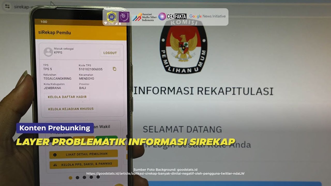 [PREBUNKING] LAYER PROBLEMATIK INFORMASI SIREKAP