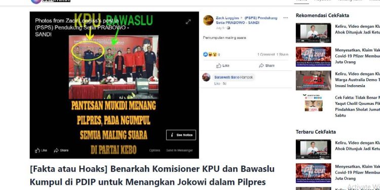 Jangan Terjebak, Kenali Hoaks Mendelegitimasi KPU Jelang 2024