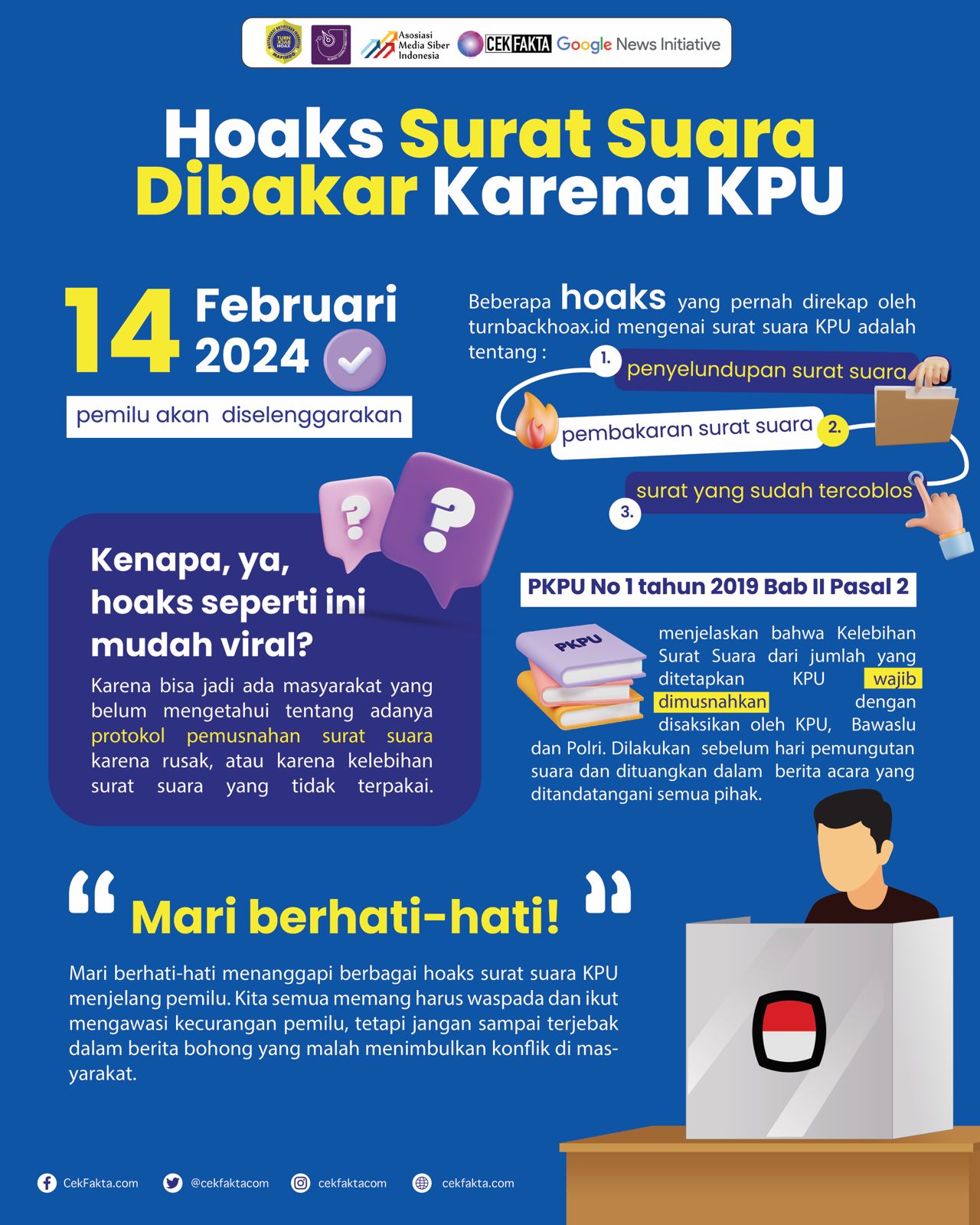 HOAKS YANG SERING BEREDAR JELANG PEMILU "SURAT SUARA PEMILU"